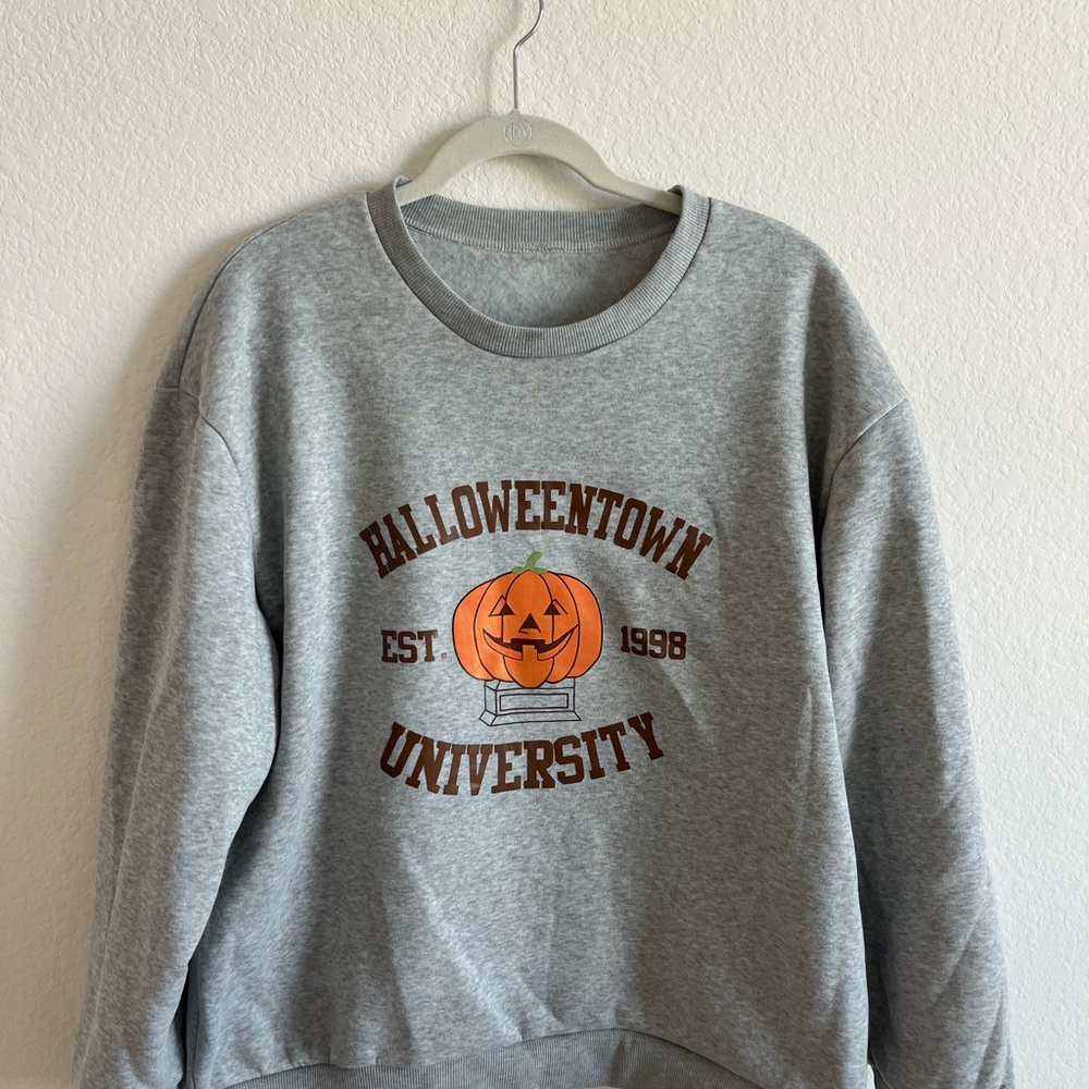 Gray Crew Neck Halloweentown University Sweater